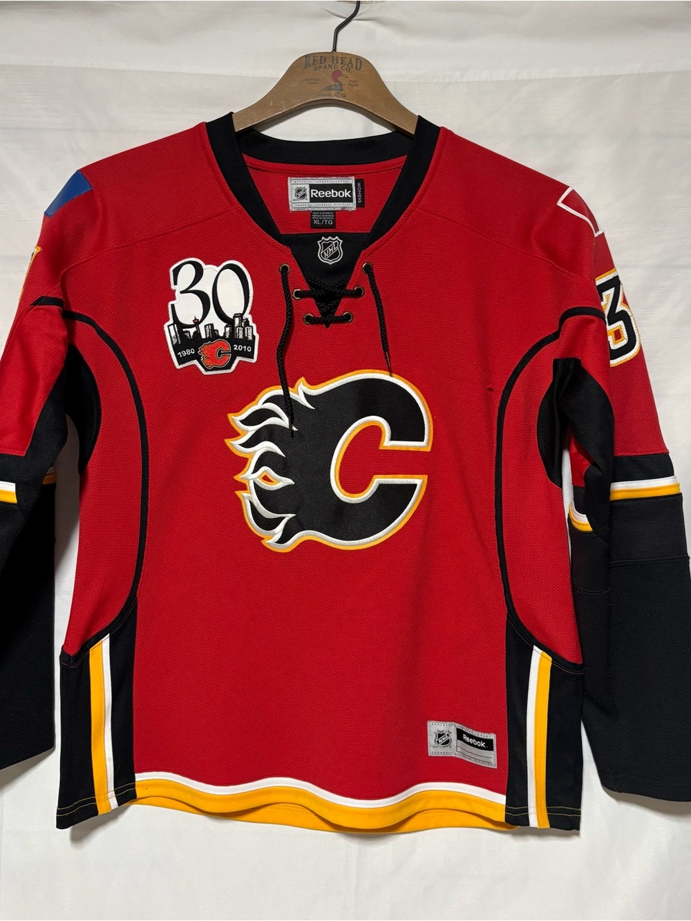 Reebok Calgary Flames Miikka Kiprusoff #34 Women’s XL NHL Hockey Jersey‎